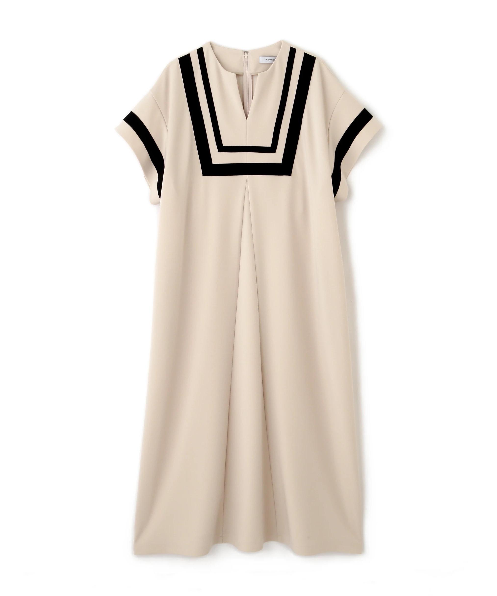 ADORE マットストレッチダンボールワンピース ベージュ 38 ADORE マットストレッチダンボールワンピース ベージュ 38