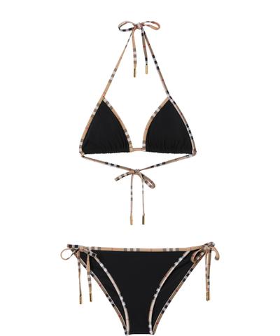 チェックトリム トライアングルビキニ