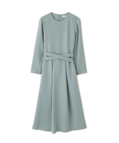 パウダリーダブルサテンワンピース