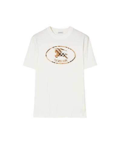 チェックナイトスタンプ コットンTシャツ