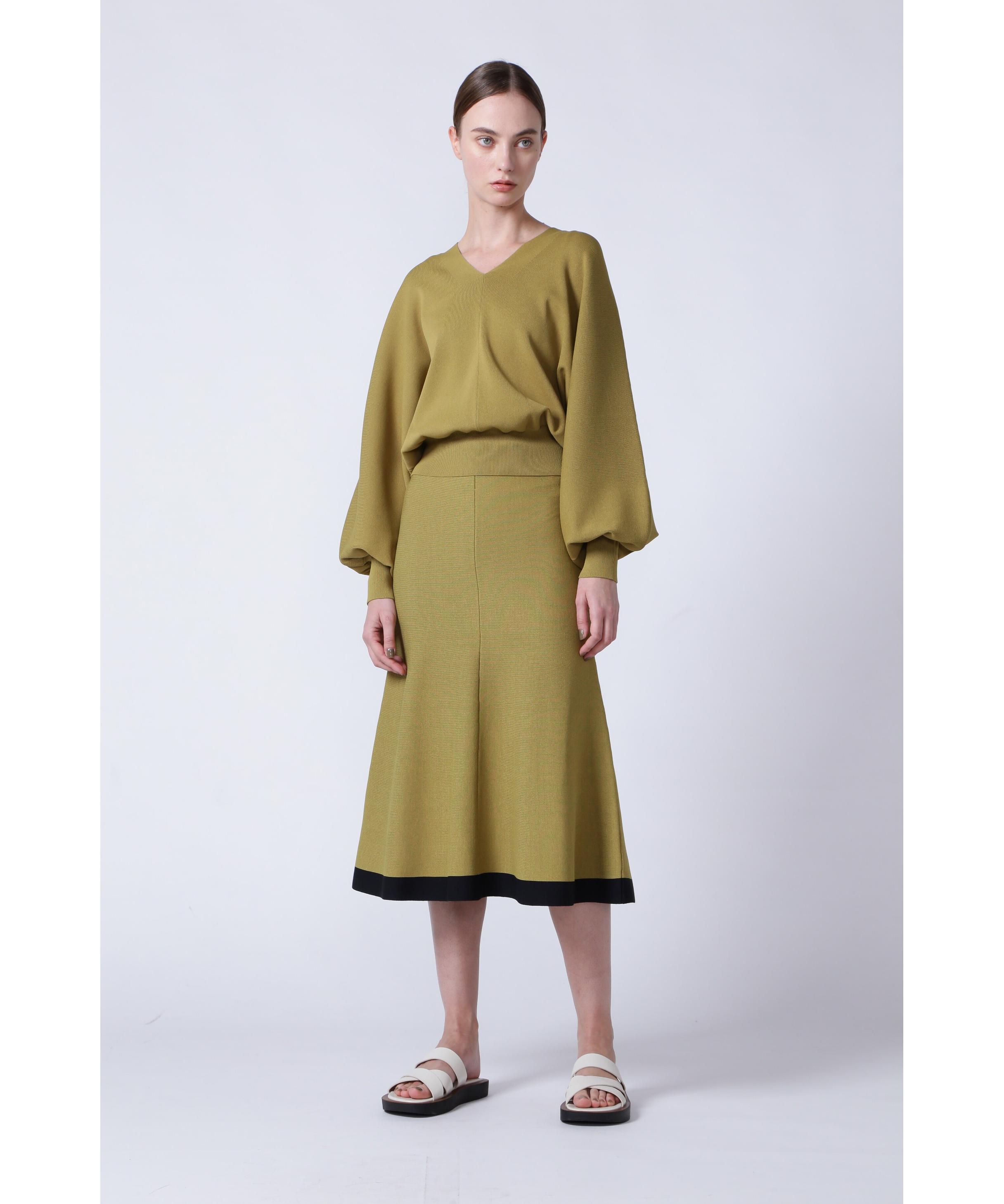 ADORE ドライストレッチニットマーメイドスカート カーキ 38 ADORE ドライストレッチニットマーメイドスカート カーキ 38