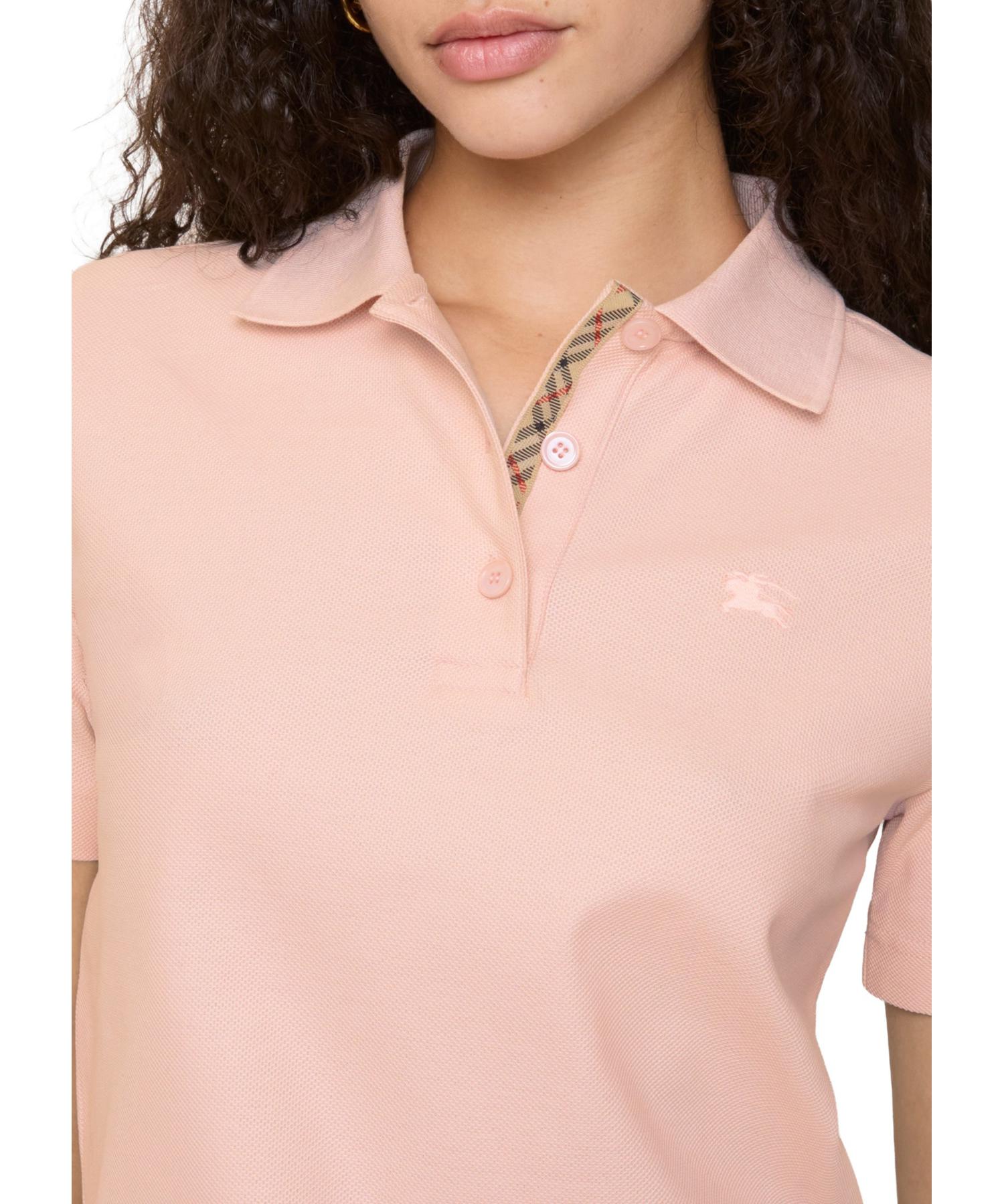 【美品】BURBERRY 金ボタン コットンニットポロシャツ ピンク 38 コットン ポロシャツ(O10763255)｜阪急百貨店公式通販サイト｜阪急