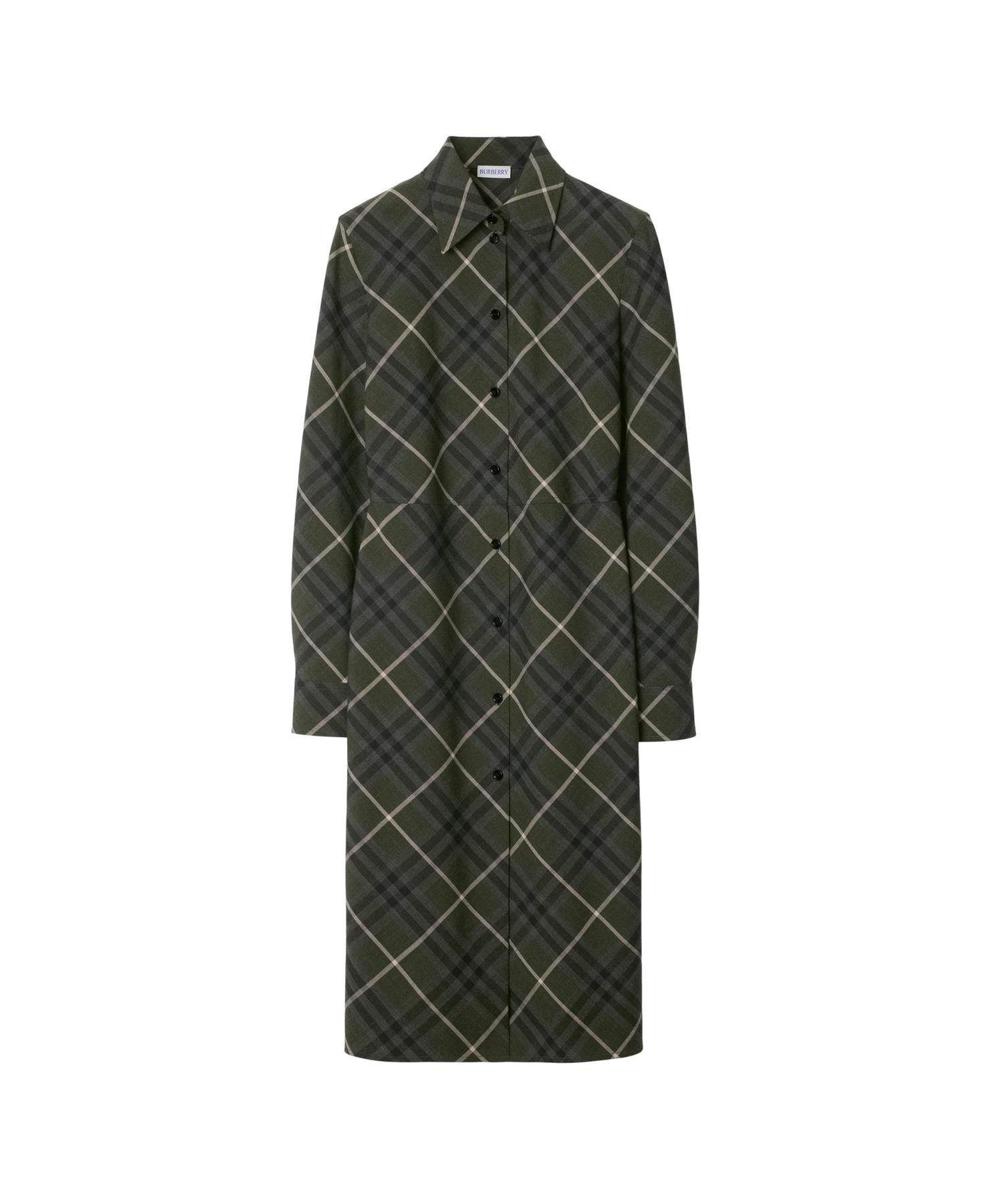 【BURBERRY】lady's トレンチコート チェックwool ドレスシャツ BURBERRY - バーバリー ノバチェック トレンチ コート 撥水 大人