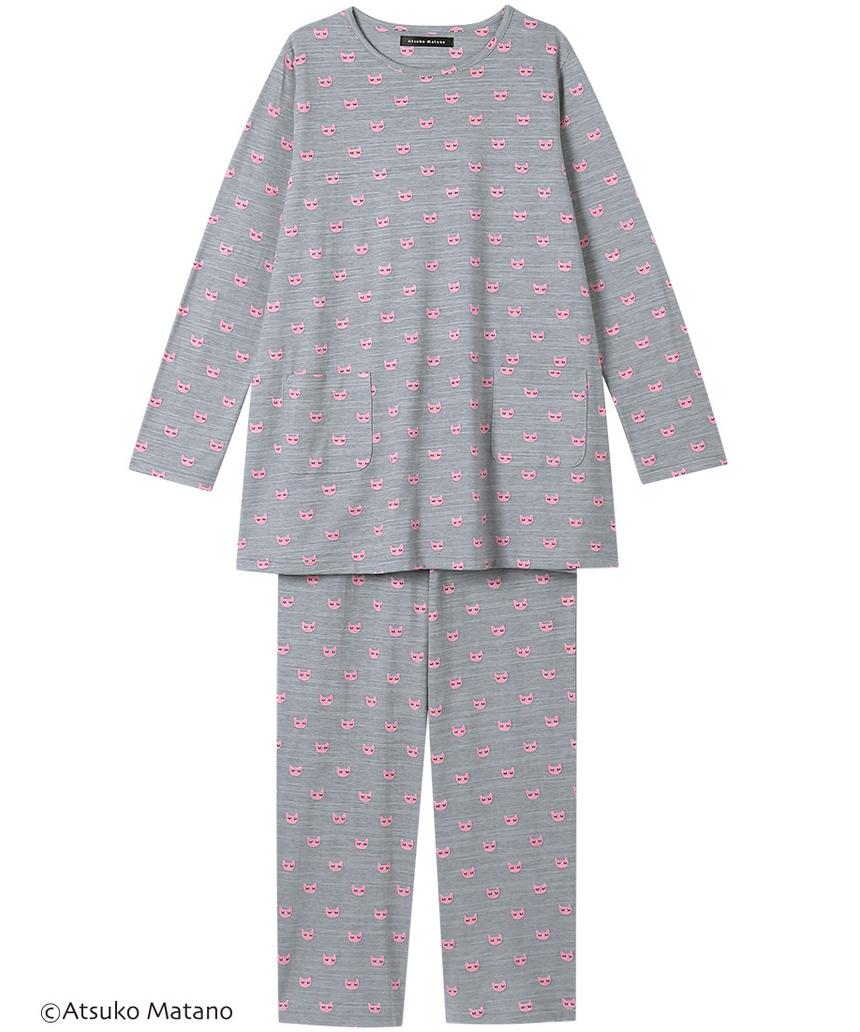 ATSUKOMATANO パジャマ(HDX561) グレー M ATSUKOMATANO パジャマ(HDX561) グレー M