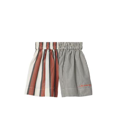 ストライプ コットンショーツ