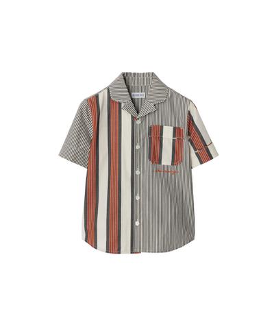 ストライプ コットンシャツ