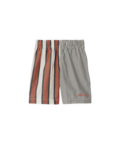 ストライプ コットンショーツ