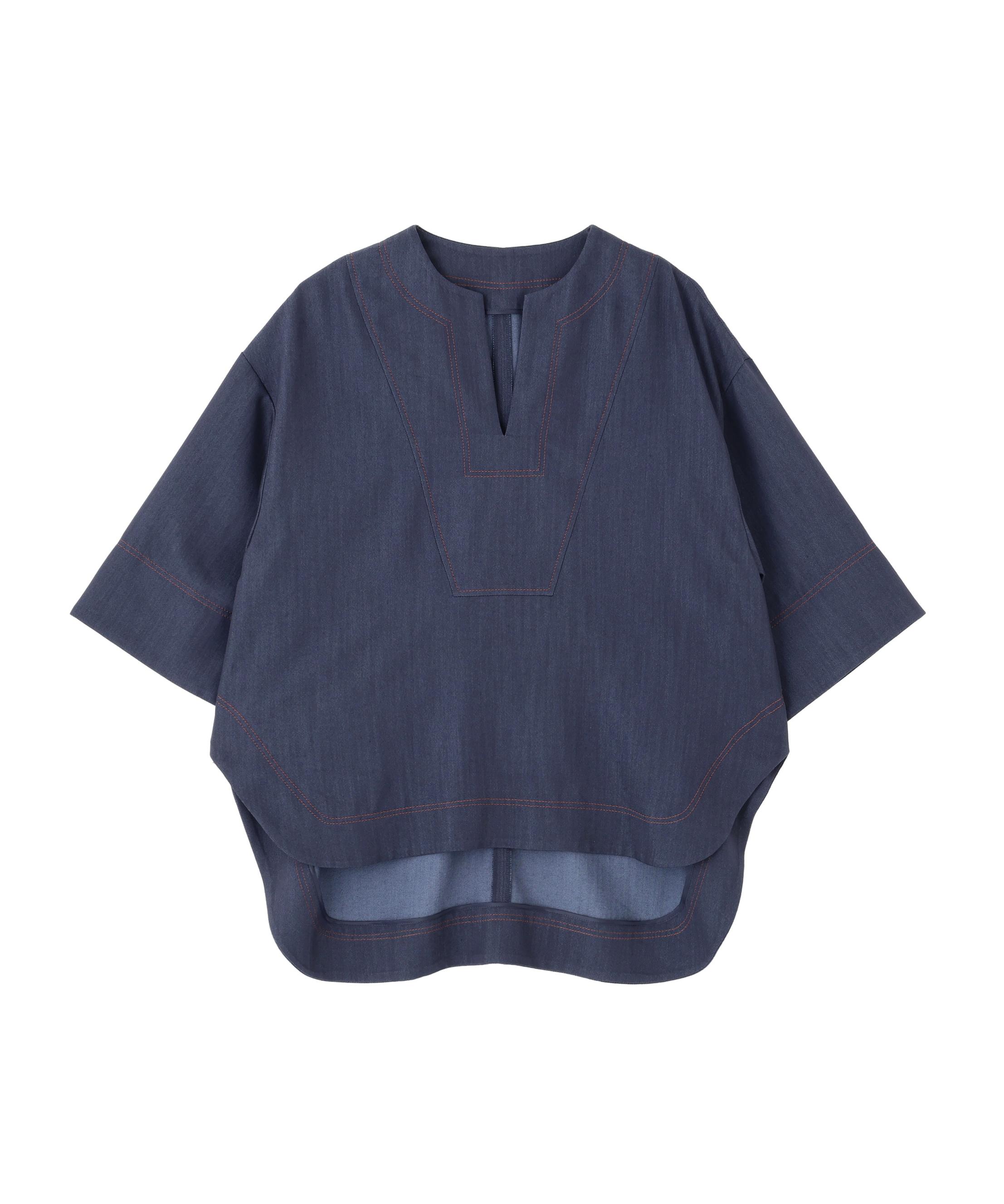 ADORE スラブデニムブラウス ネイビー 38 ADORE スラブデニムブラウス ネイビー 38