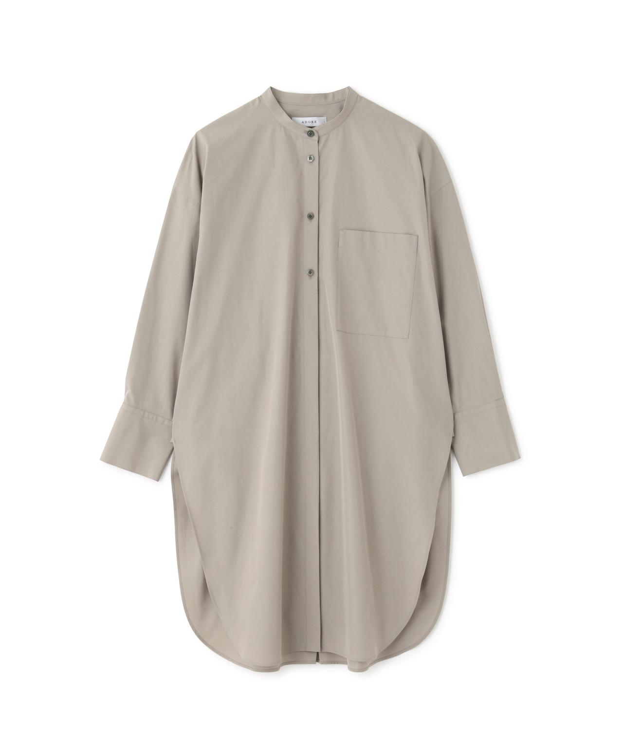 ADORE THOMAS MASON Coブロードノーカラーブラウス グレー ３８
