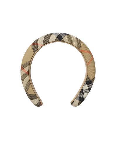 チェック ナイロン ヘッドバンド