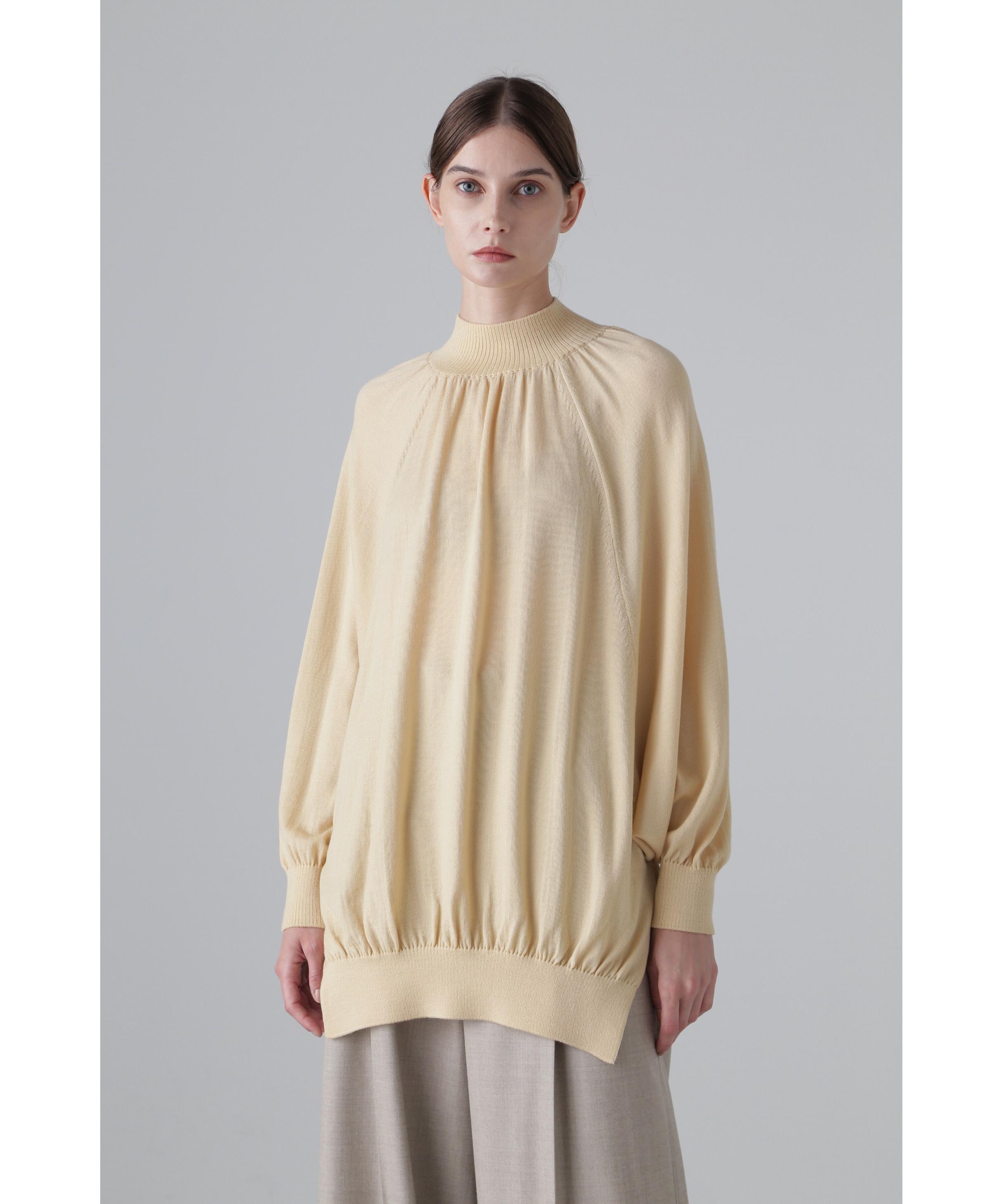 ADORE バソランウールタートルニット イエロー 38 ADORE バソランウールタートルニット イエロー 38