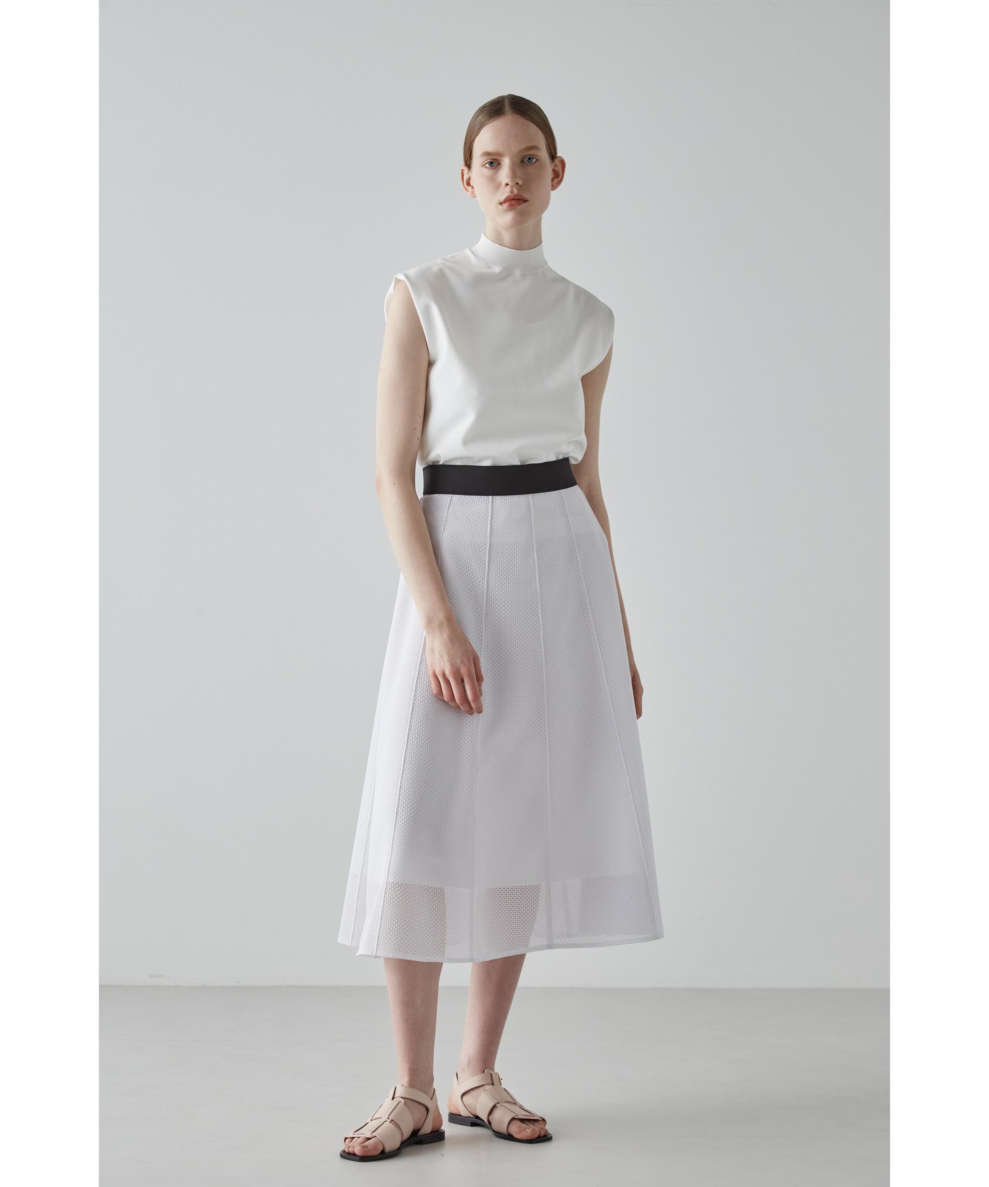 ADORE アバカスメッシュスカート ホワイト 36 ADORE アバカスメッシュスカート ホワイト 36