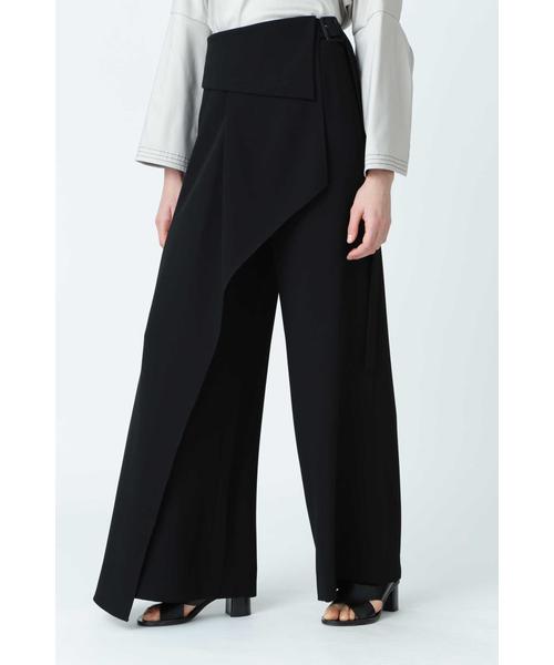 ドライクールジョーゼットラップ付きワイドパンツ O レディースファッション 阪急百貨店公式通販 Hankyu Fashion