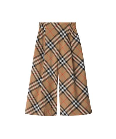 チェック コットントラウザー