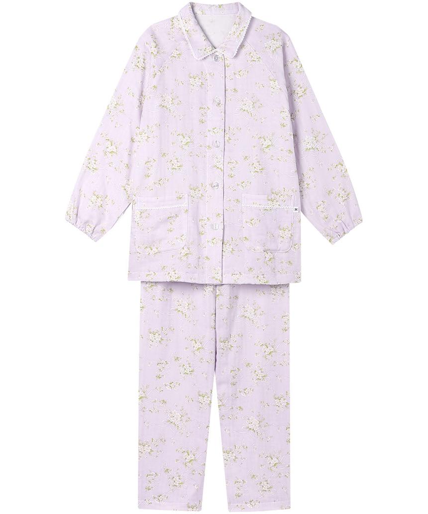 ワコールパジャマ&ルームウェア パジャマ(CDX527) パープル 親切設計LP ワコールパジャマ&ルームウェア パジャマ(CDX527) パープル 親切設計LP