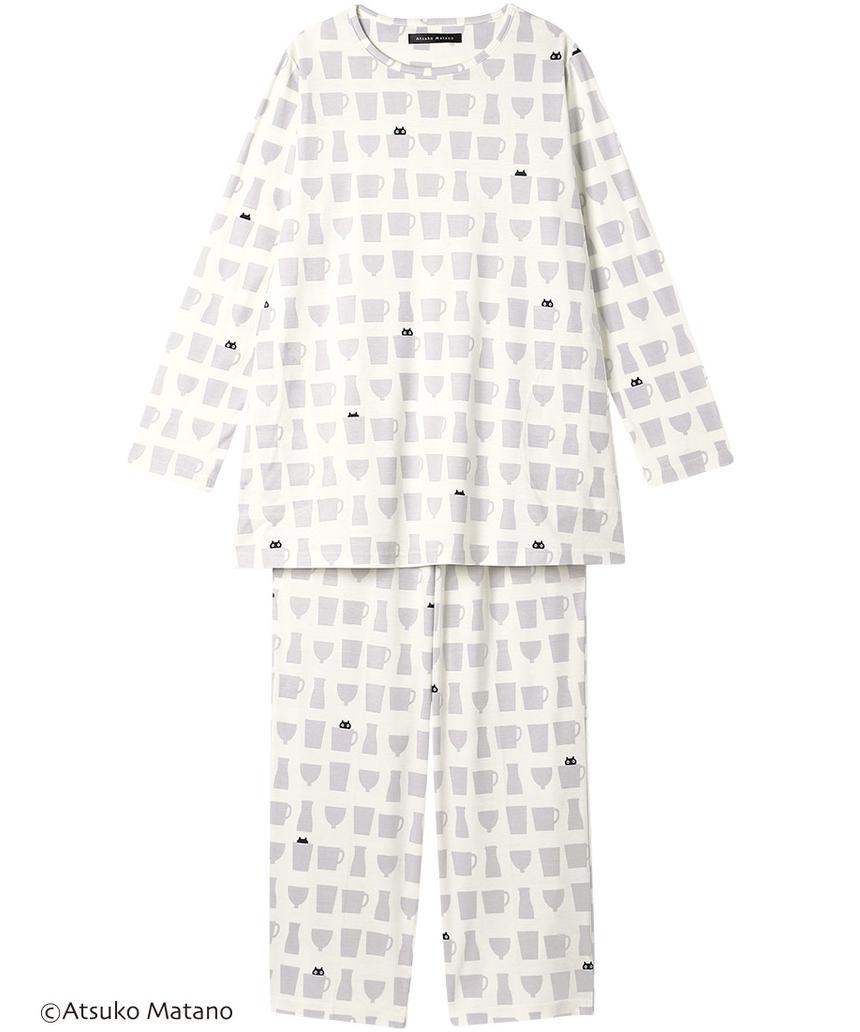 ATSUKOMATANO パジャマ(HDX547) アイボリー M(L0T) ATSUKOMATANO パジャマ(HDX547) アイボリー M(L0T)