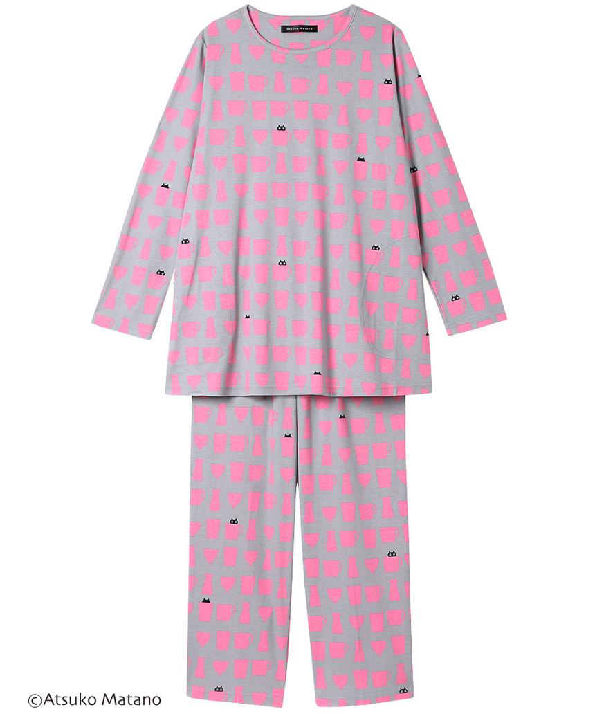 ATSUKOMATANO パジャマ(HDX547) グレー M ATSUKOMATANO パジャマ(HDX547) グレー M