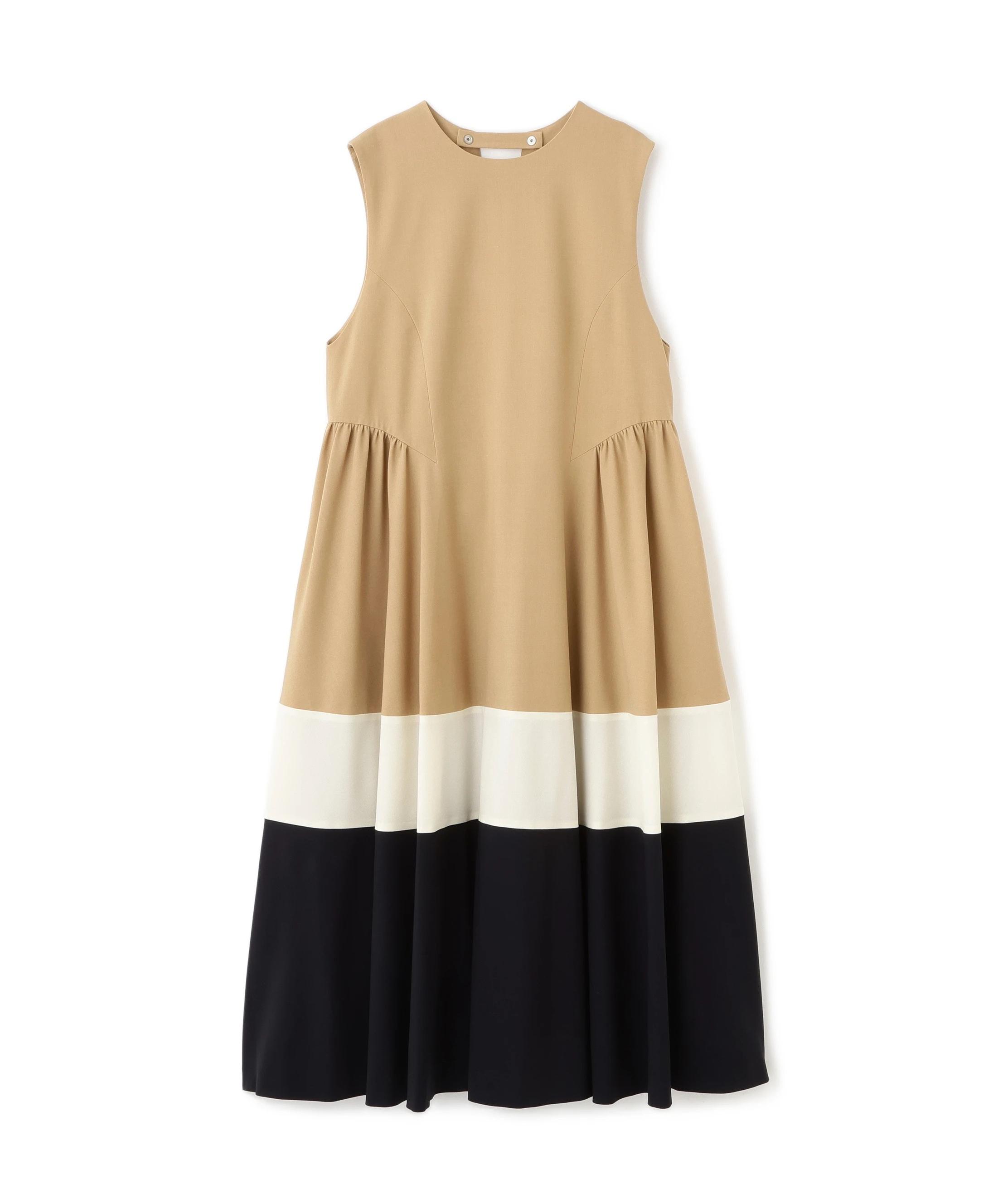 ADORE ◆ドライハイブリットワンピース ベージュ 38 ADORE ◆ドライハイブリットワンピース ベージュ 38