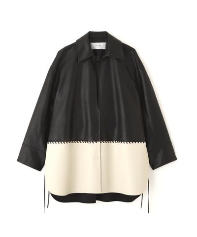 ◆レースアップフェイクレザージャケット