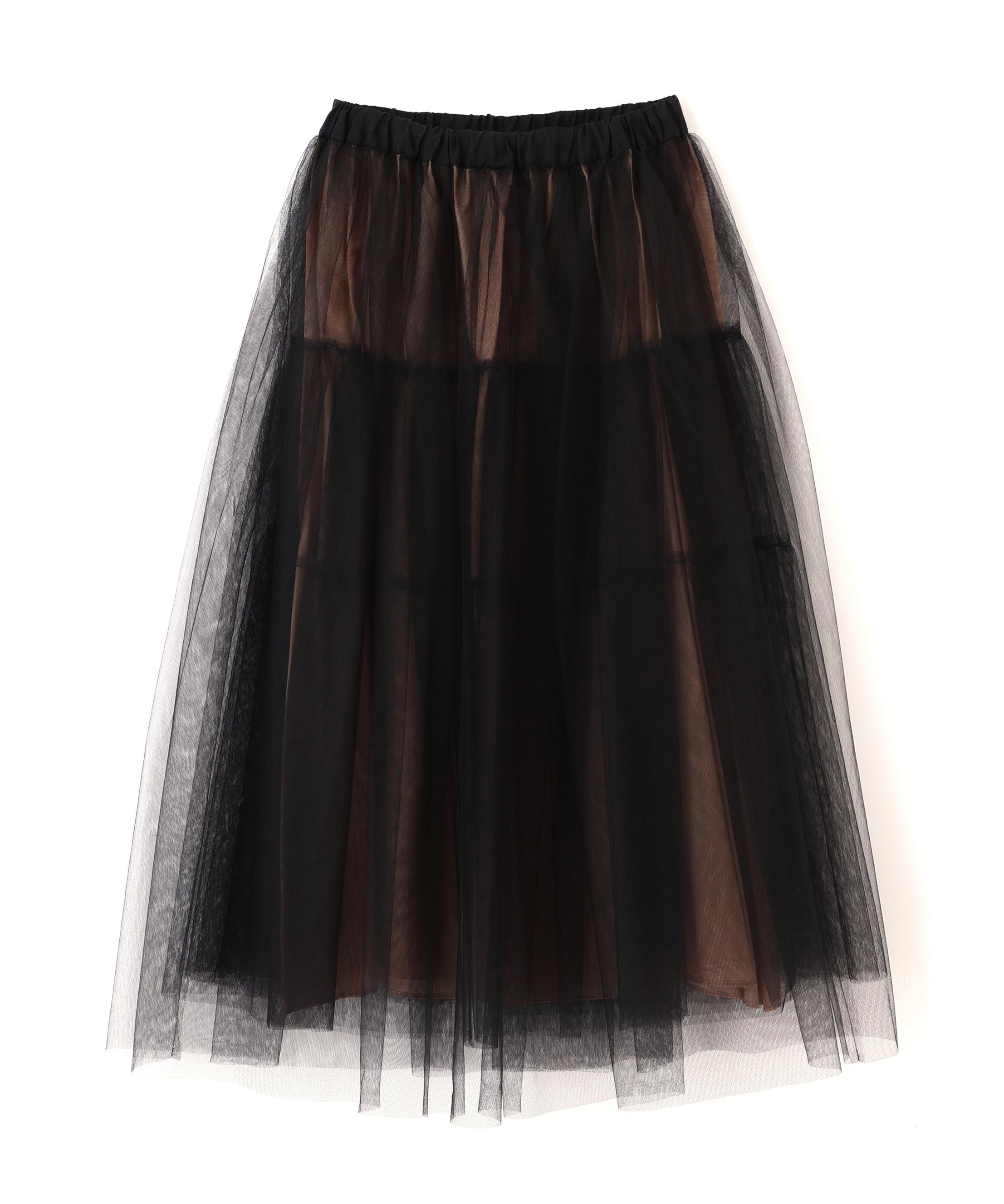 ADORE ブライトチュールスカート ブラック 38 ADORE ブライトチュールスカート ブラック 38