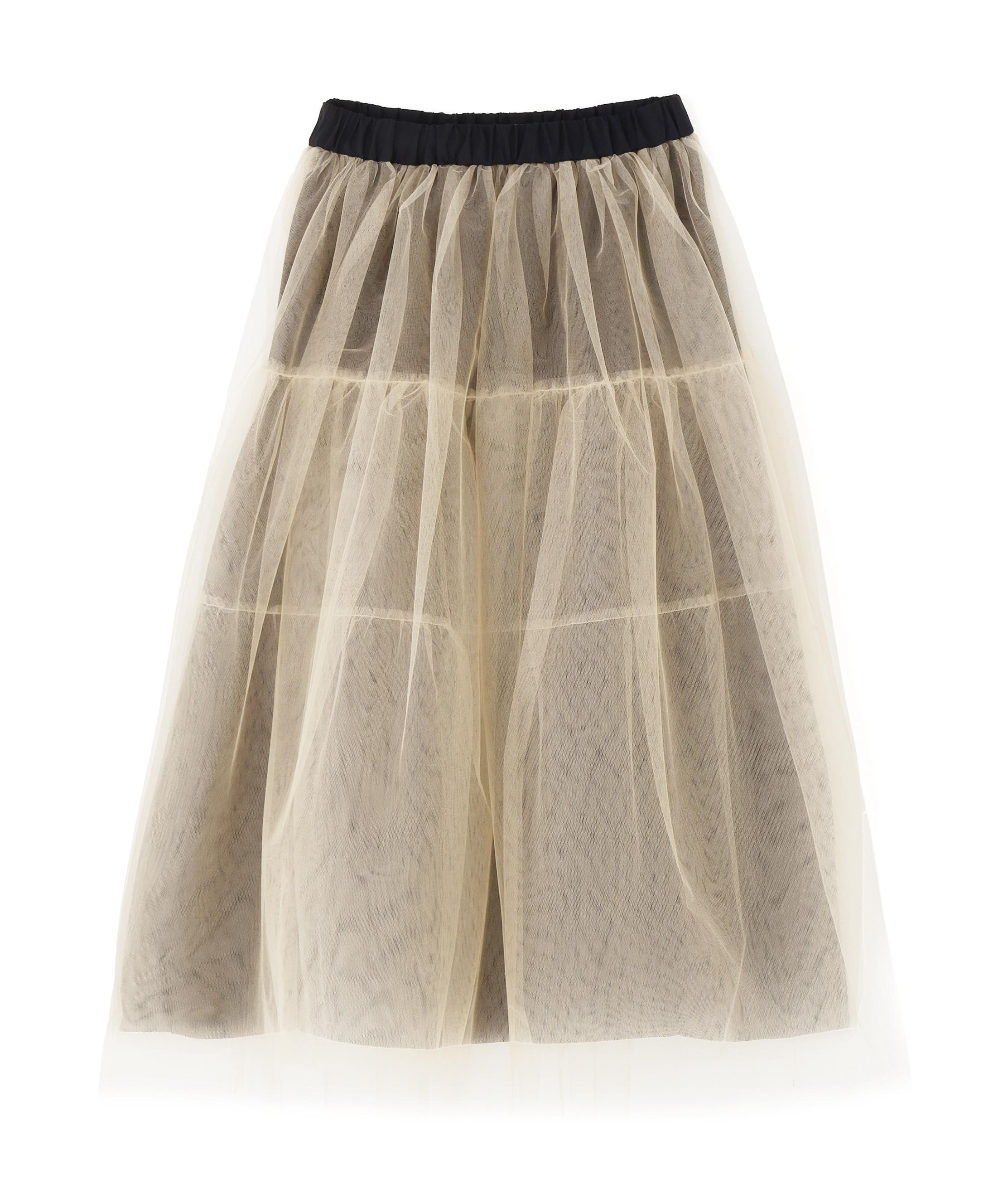 ADORE ブライトチュールスカート ベージュ 38 ADORE ブライトチュールスカート ベージュ 38