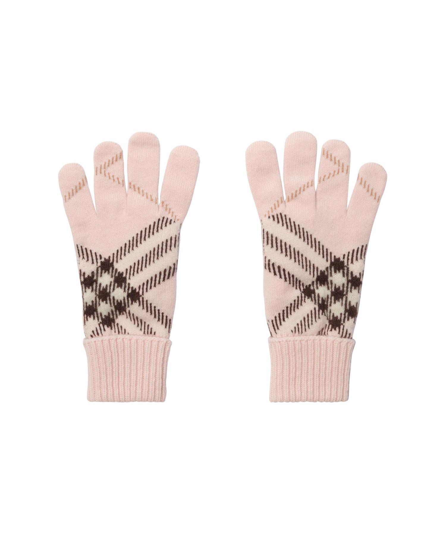 チェック カシミアブレンド グローブ(O10817321)｜HANKYU MEN'S / 阪急