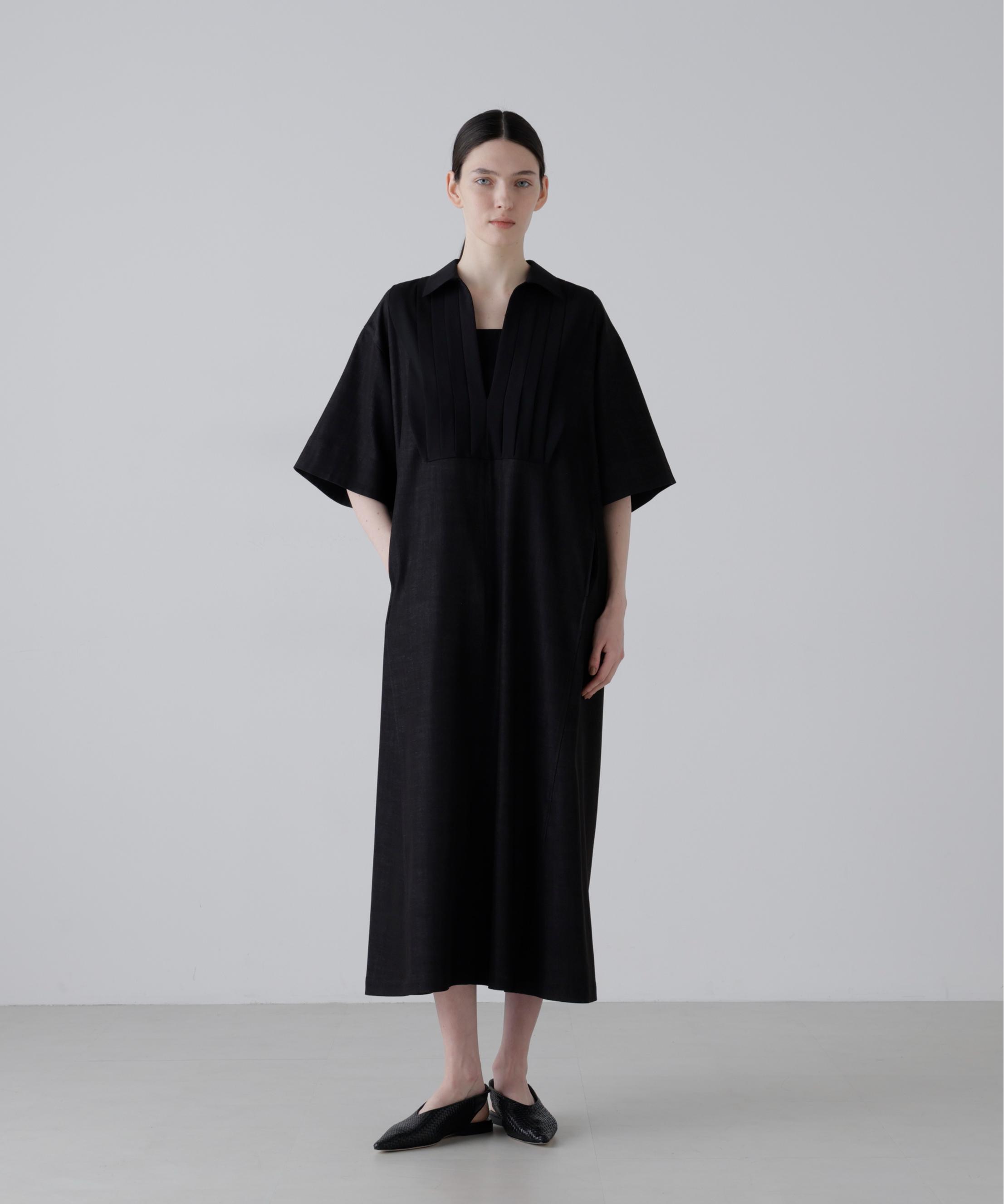 【美品】ADORE アドーア ドライタッチジョーゼットリボンスリーブワンピース 定価4,2万♪アドーア ドライタッチジョーゼットリボンスリーブ