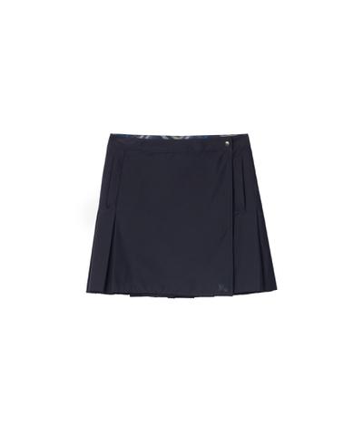 プリーツ ストレッチナイロン ミ二スカート