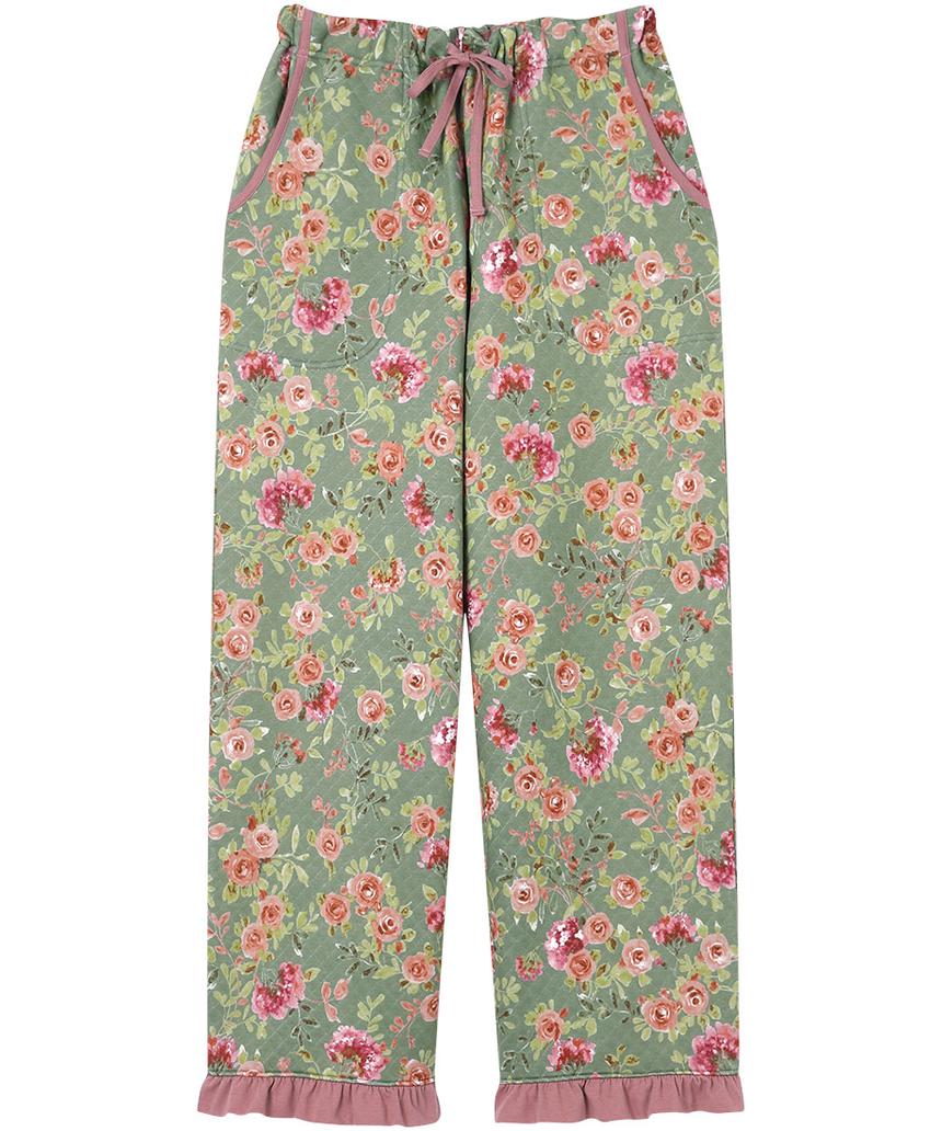 ワコールパジャマ&ルームウェア ボトムス（ＫＯＷ４０７） グリーン L