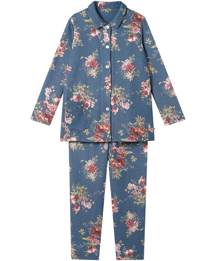 ワコールパジャマ&ルームウェア パジャマ(WDW448) ブルー L ワコールパジャマ&ルームウェア パジャマ(WDW448) ブルー L