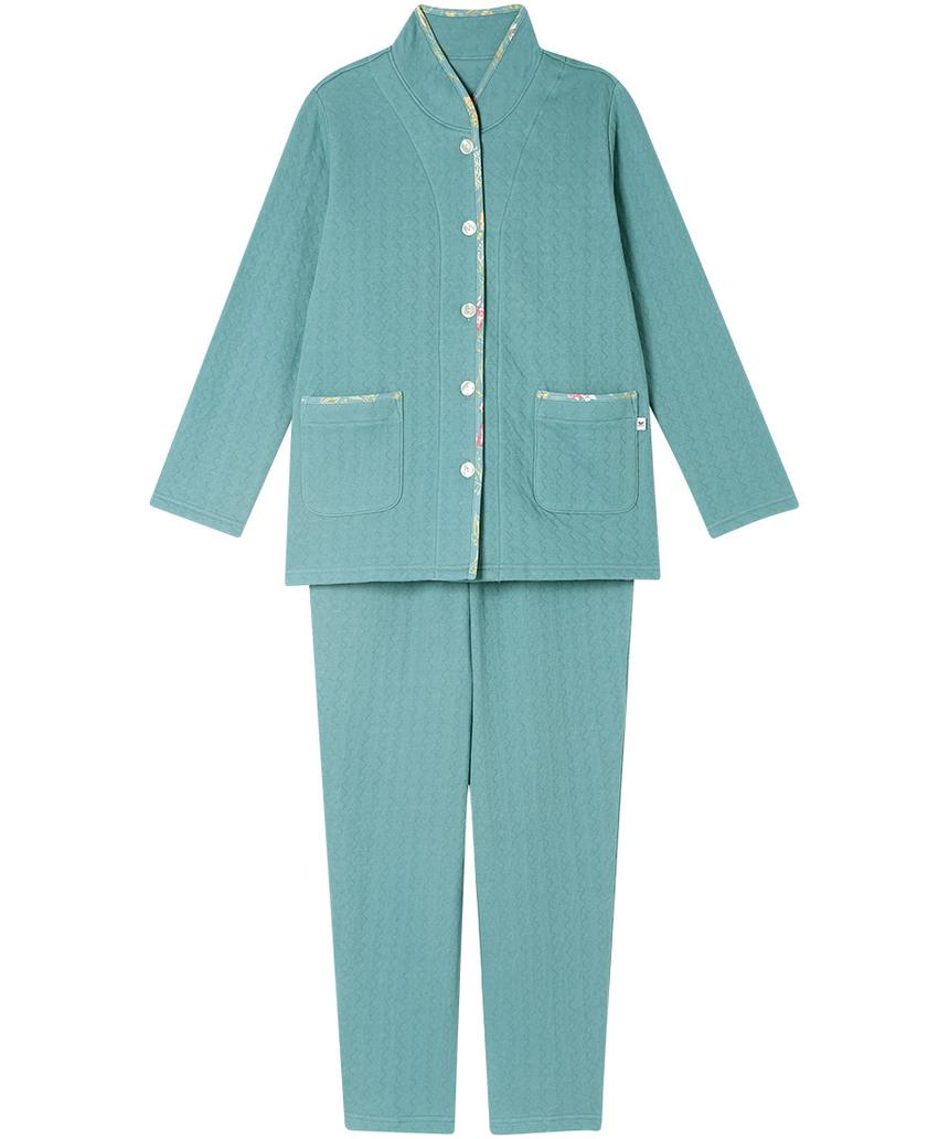 ワコールパジャマ&ルームウェア パジャマ(CDW468) グリーン 親切設計MP ワコールパジャマ&ルームウェア パジャマ(CDW468) グリーン 親切設計MP