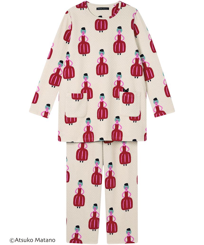 ATSUKOMATANO パジャマ（ＨＤＷ４０６） アイボリー M(L0T)