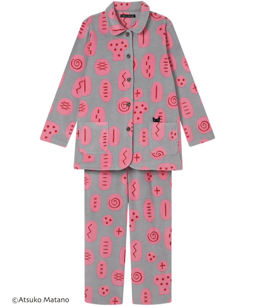 ATSUKOMATANO パジャマ(HDW408) グレー M(L0X) ATSUKOMATANO パジャマ(HDW408) グレー M(L0X)