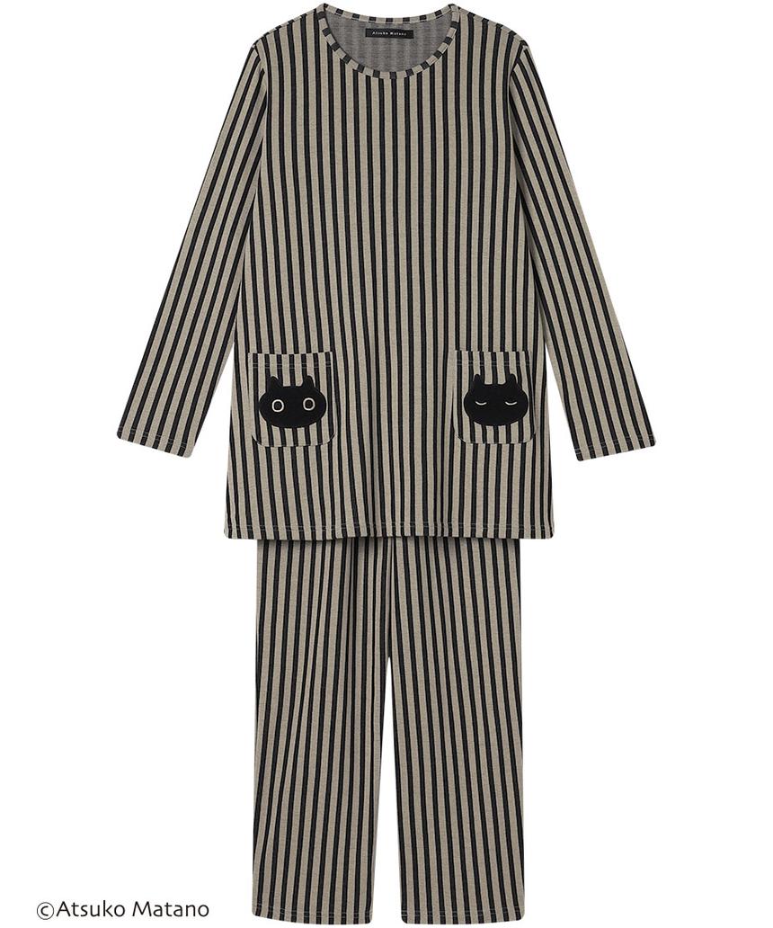 ATSUKOMATANO パジャマ(HDW523) グレー M(L0X) ATSUKOMATANO パジャマ(HDW523) グレー M(L0X)