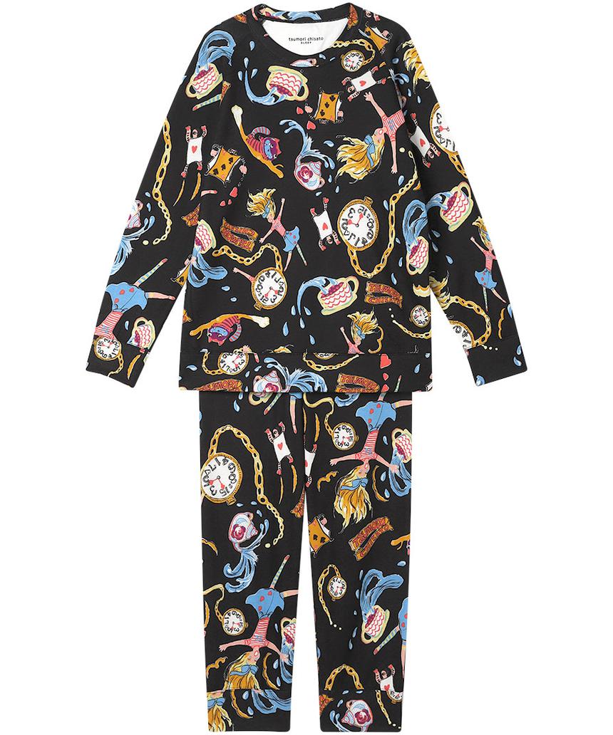 tsumorichisato パジャマ(UDW400) ブラック LL tsumorichisato パジャマ(UDW400) ブラック LL