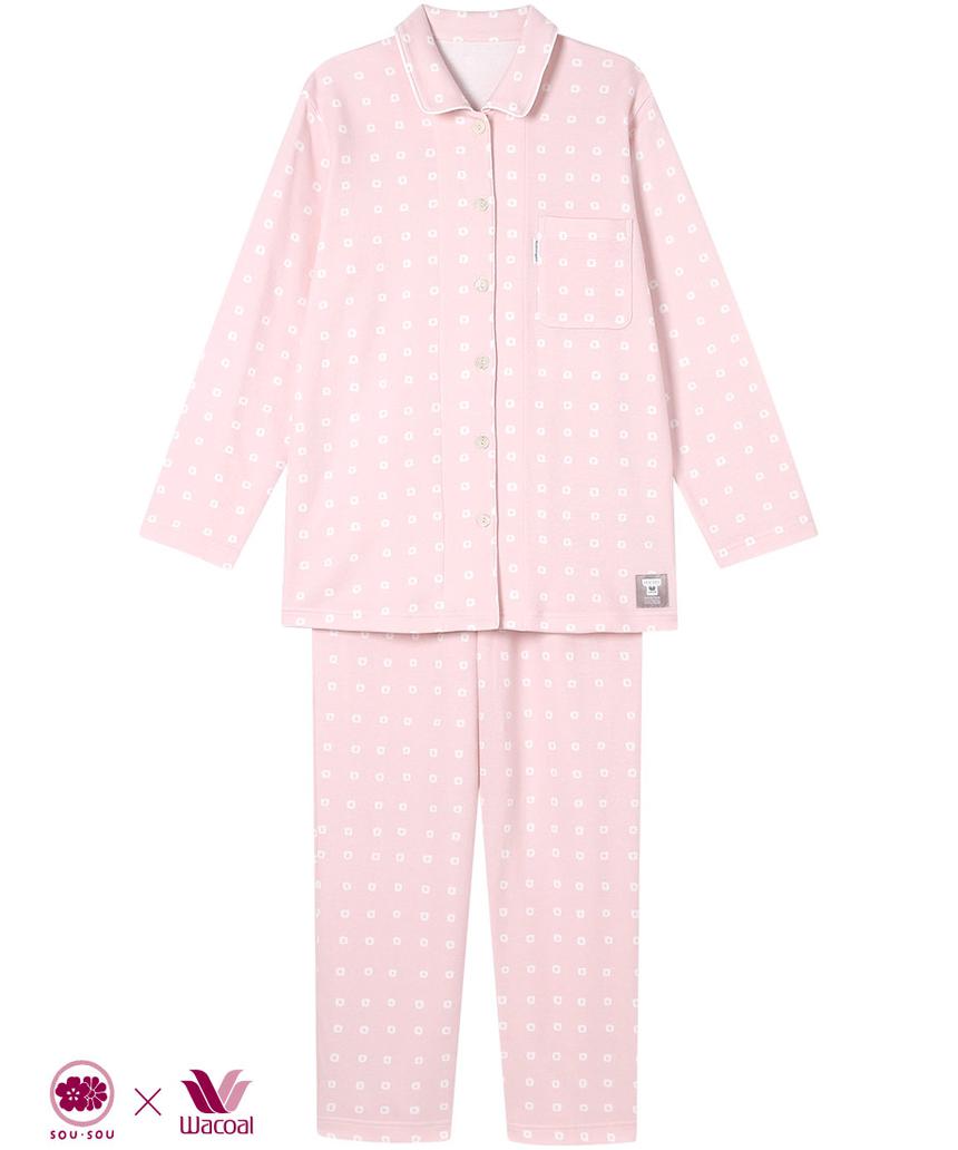 WACOAL睡眠科学 パジャマ(YDW480) ピンク L(LXU) WACOAL睡眠科学 パジャマ(YDW480) ピンク L(LXU)
