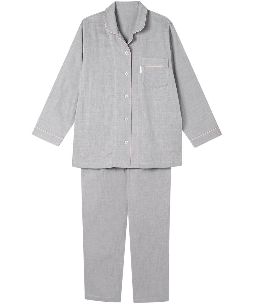 WACOAL睡眠科学 パジャマ(YDX567) グレー L(L2L) WACOAL睡眠科学 パジャマ(YDX567) グレー L(L2L)