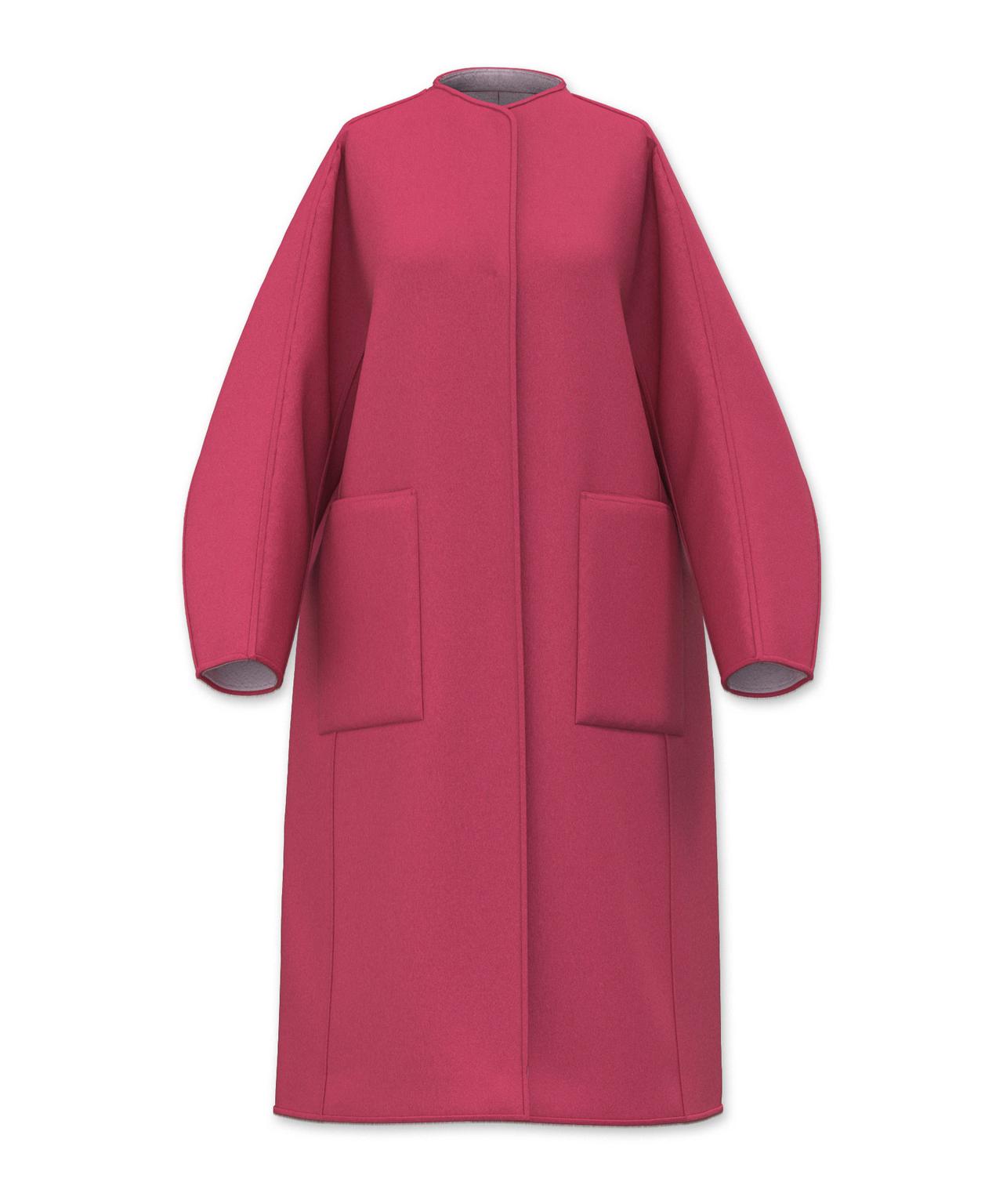 ADORE カシミヤ混 2TONE リバーロングコート ピンク 38 ADORE カシミヤ混 2TONE リバーロングコート ピンク 38