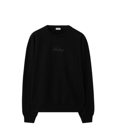 チェック カーシヴロゴ コットンスウェット