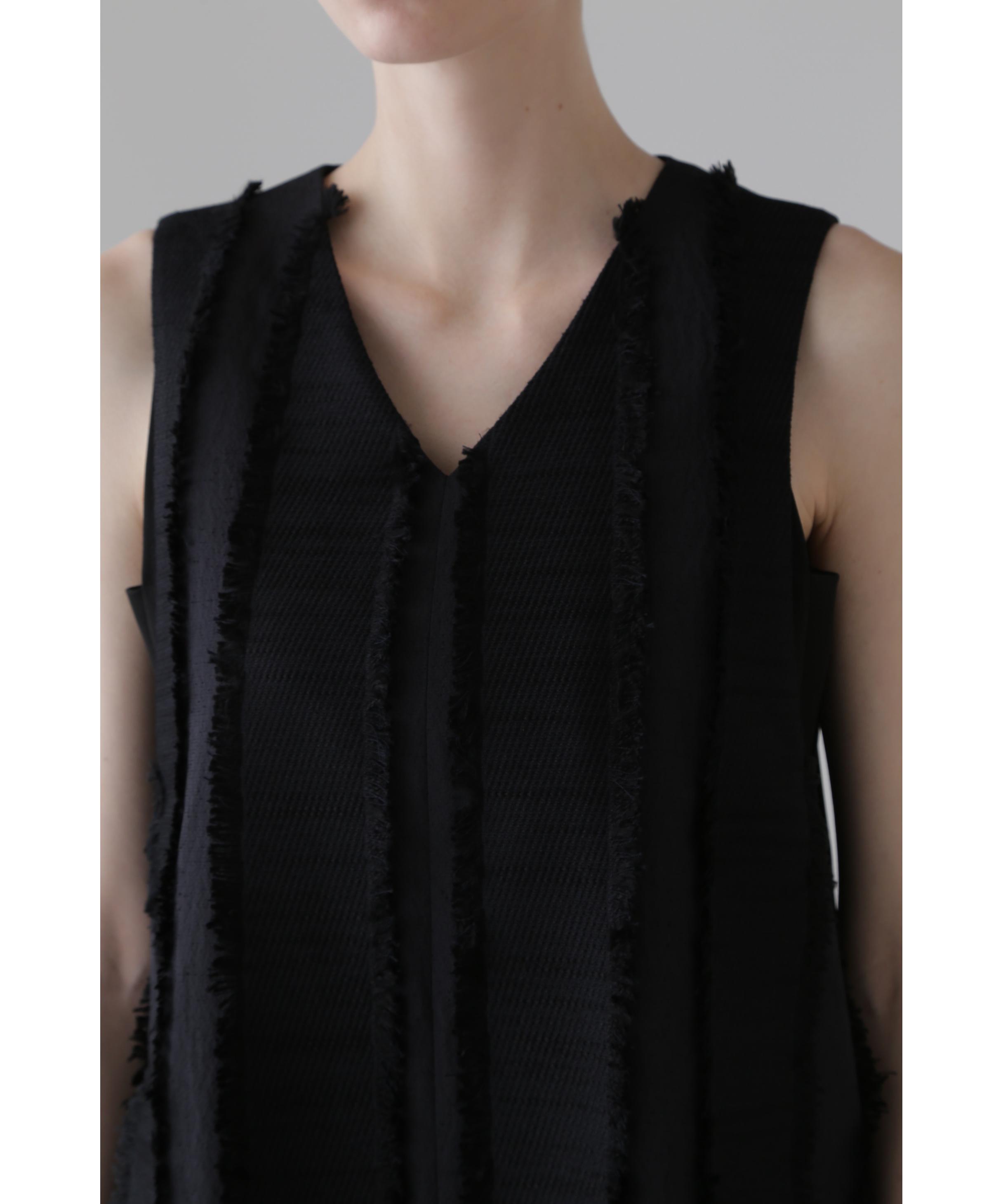 定価7万新品タグ付 アドーア フリンジストライプJQワンピース オールインワン黒 ◇フリンジストライプJQワンピース(O10600669)｜阪急百貨店