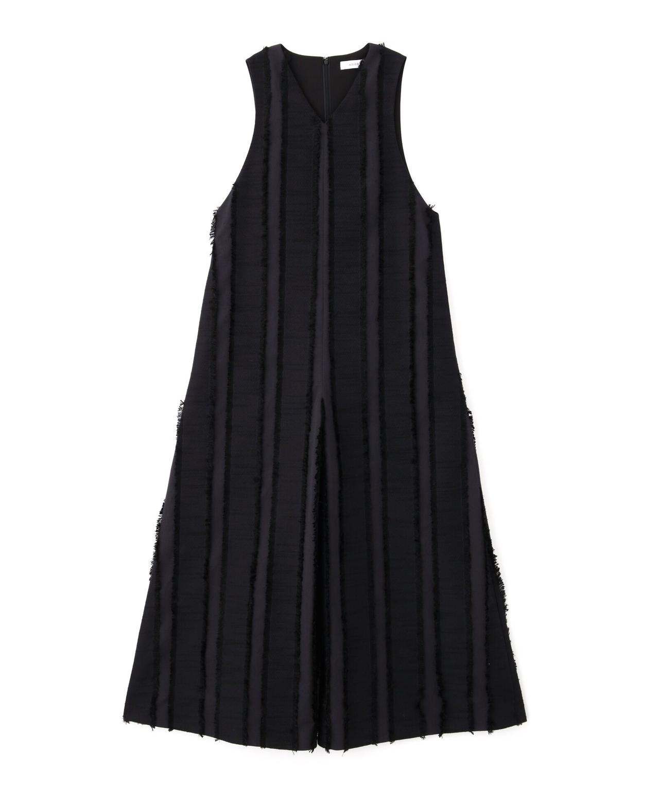 定価7万新品タグ付 アドーア フリンジストライプJQワンピース オールインワン黒 ◇フリンジストライプJQワンピース(O10600669)｜阪急百貨店