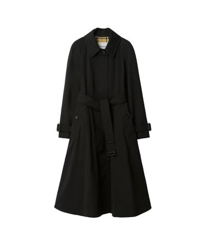 ロング ギャバジン エリンガム フィット＆フレア カーコート