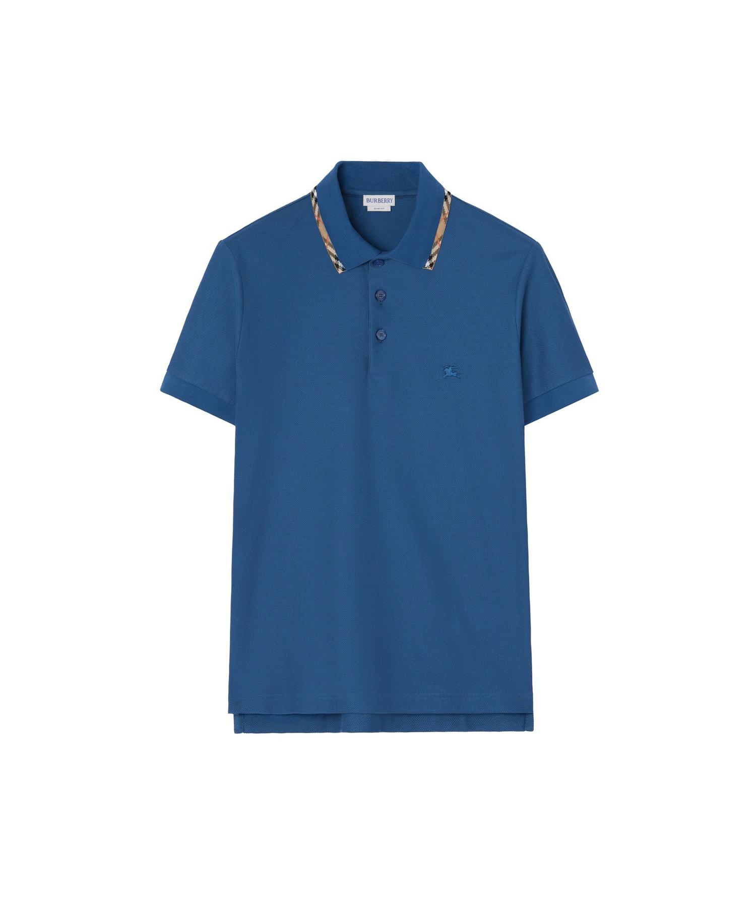 チェックトリム コットンポロシャツ(O10785762)｜HANKYU MEN'S / 阪急