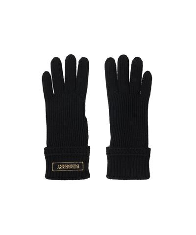 ロゴパッチ ウールブレンド グローブ