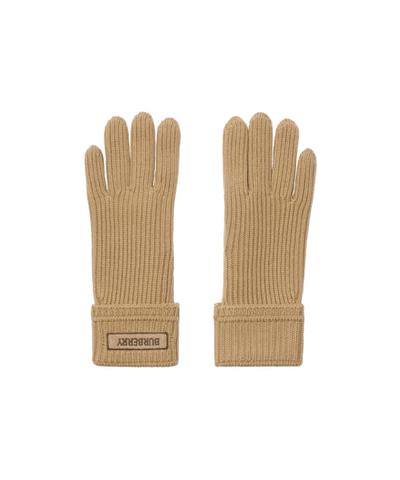 ロゴパッチ ウールブレンド グローブ