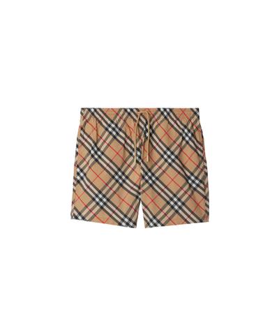 チェック スイムショーツ