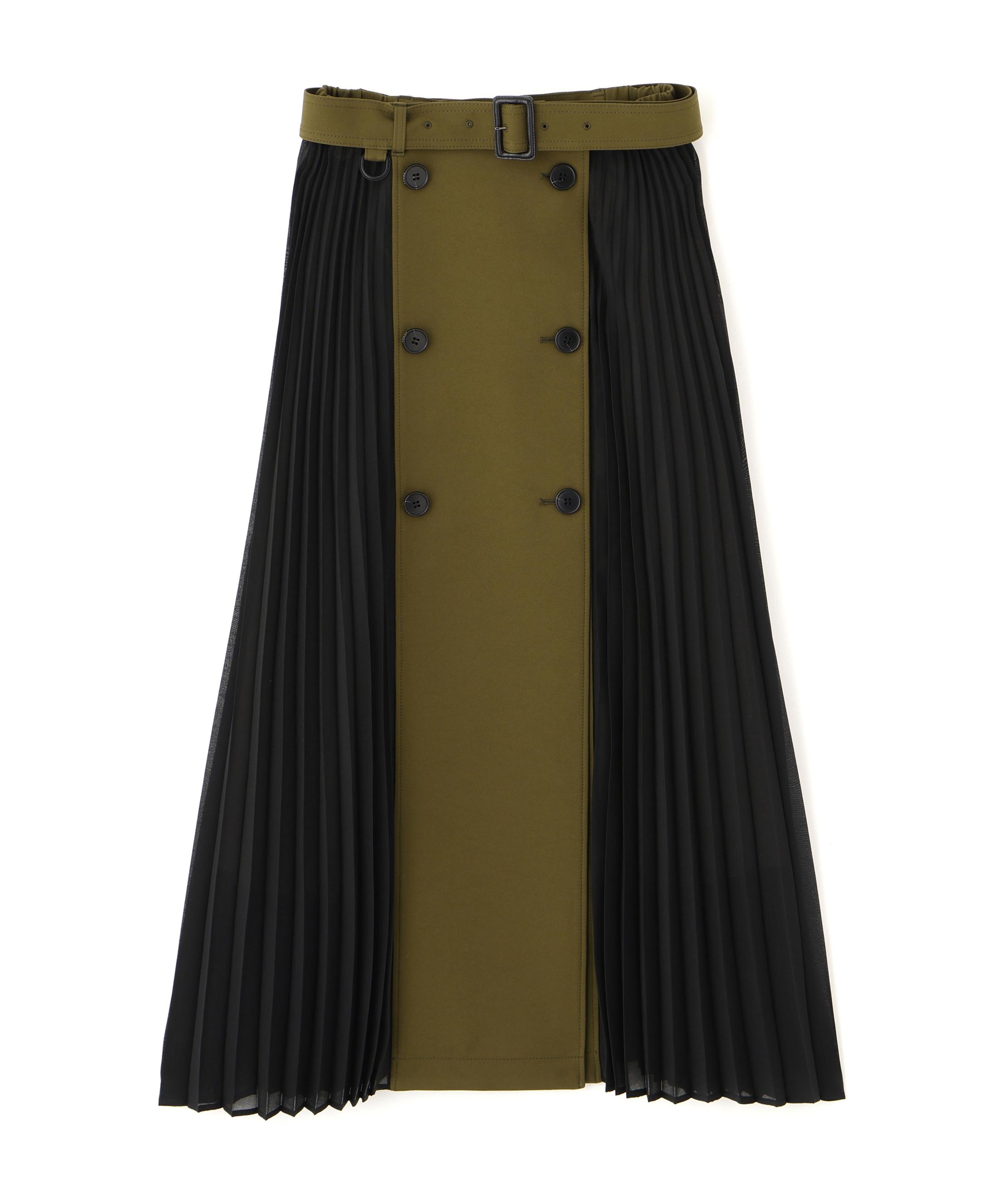 ADORE ◆マトラッセトリプルクロススカート カーキ 36 ADORE ◆マトラッセトリプルクロススカート カーキ 36