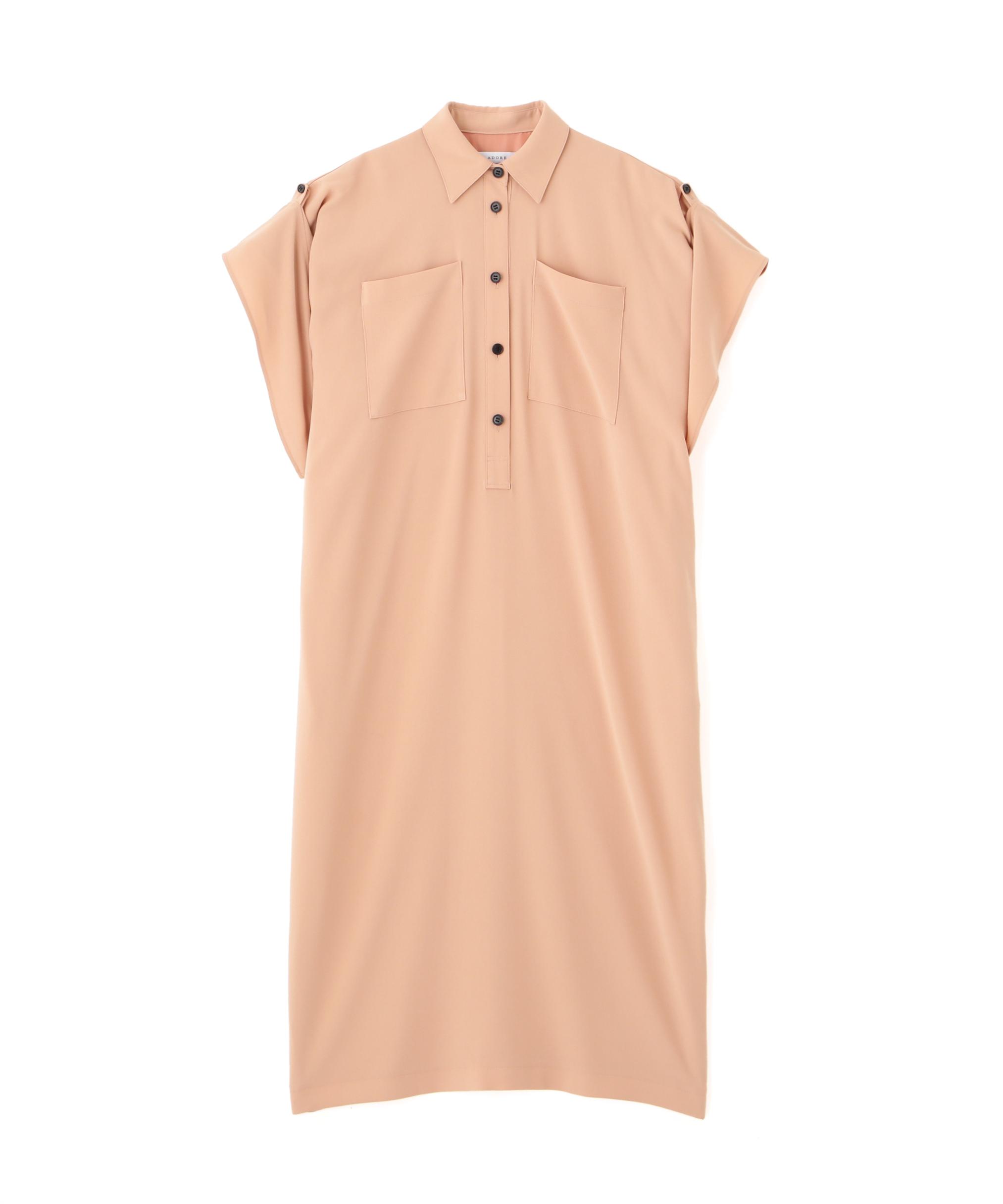 ADORE ◆KIMONOTバックサテンワンピース ピンク 38 ADORE ◆KIMONOTバックサテンワンピース ピンク 38