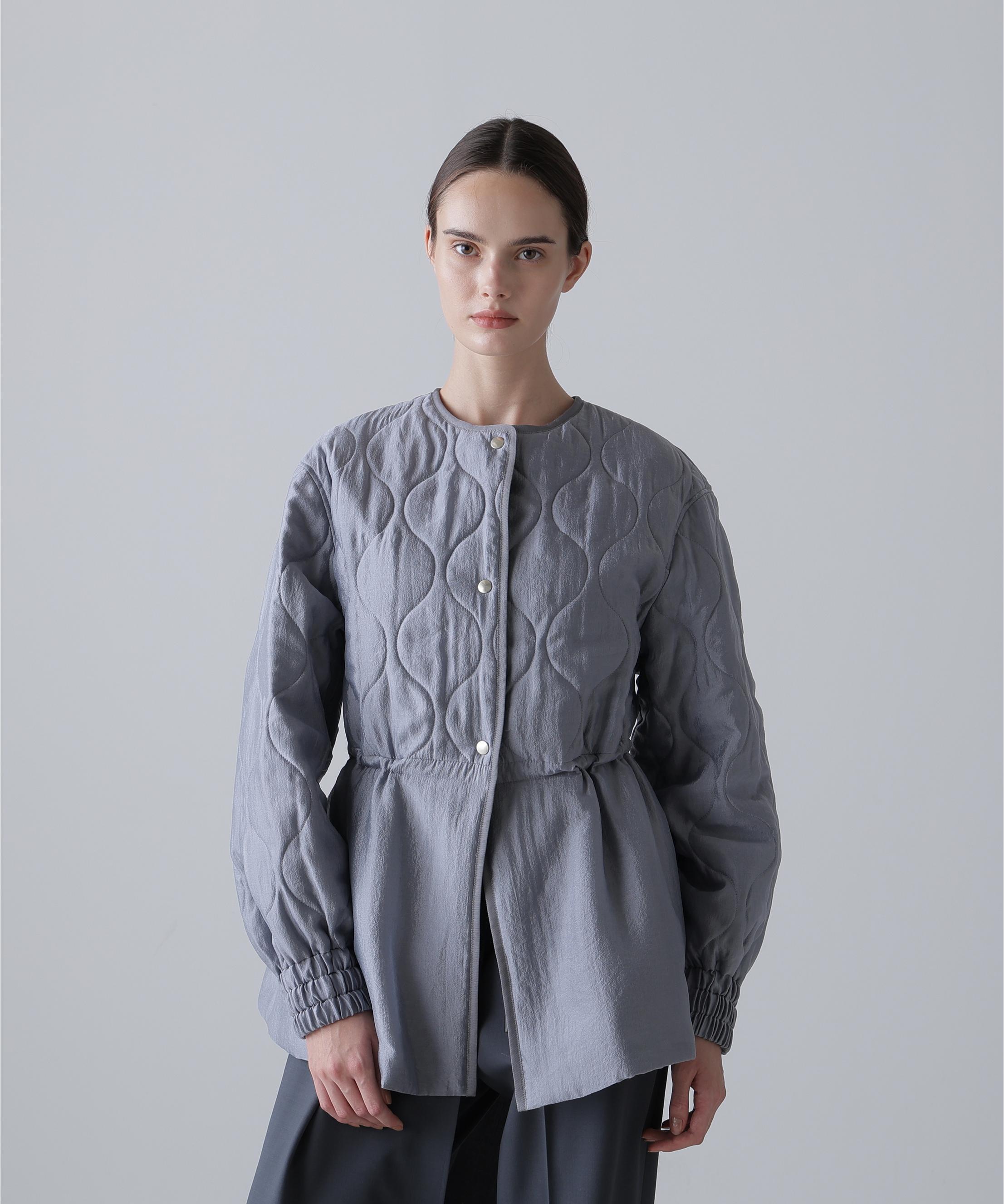 ADORE ◆シアーキルティングコート ブルー 38 ADORE ◆シアーキルティングコート ブルー 38