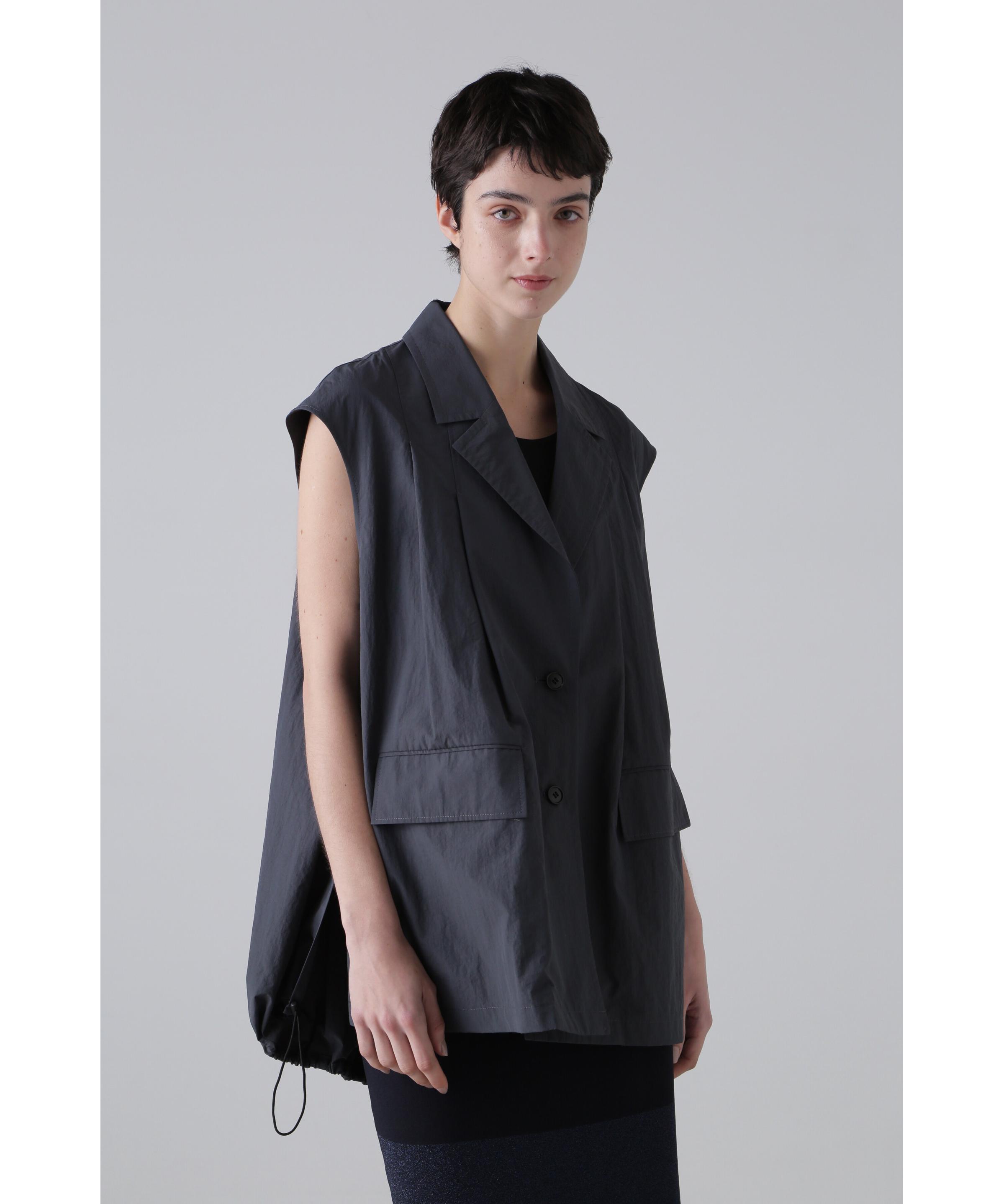 ADORE エアリープレーンクロスジレ グレー 38 ADORE エアリープレーンクロスジレ グレー 38